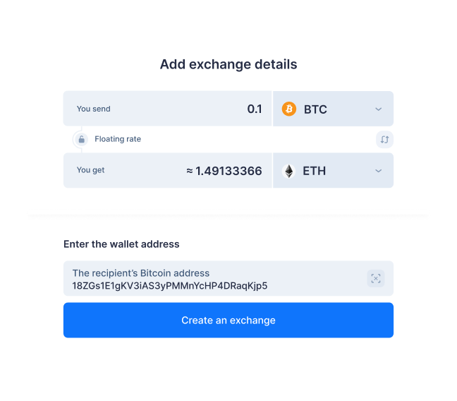 SimpleSwap - crypto exchange